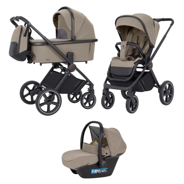 Коляска 3 в 1 Carrello Ultimo CRL-6521 Chrome Pearl Beige