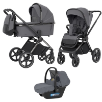 Коляска 3 в 1 Carrello Ultimo CRL-6521 Chrome Cool Grey