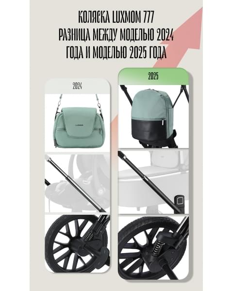 Коляска детская Luxmom 777 Fantis 3 в 1 серый