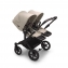 Коляска 2 в 1 Bugaboo Donkey 5 Twin Desert Taupe шасси Black