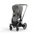 Прогулочная коляска Cybex Priam IV шасси Chrome Brown, Mirage Grey