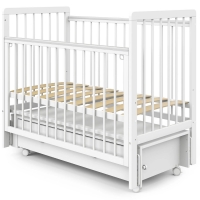 Кровать детская Indigo Vista маятник на колесах, ящик