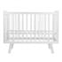 Кровать детская Indigo Style на ножках c легкосъемной стенкой белый