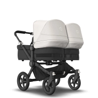 Коляска 2 в 1 Bugaboo Donkey 5 Twin Midnight Black/Misty White шасси Black