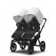 Коляска 2 в 1 Bugaboo Donkey 5 Twin Midnight Black/Misty White шасси Black