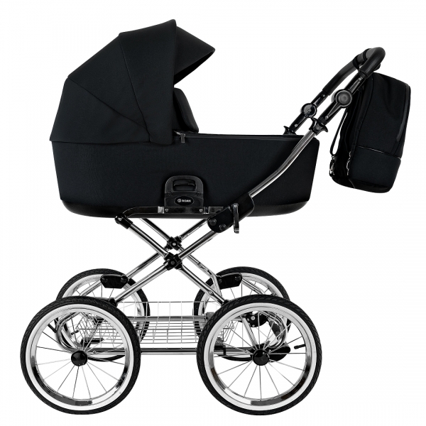 Коляска 2 в 1 Roan Bass Next Classic 2.0 / колеса d14, Caviar Black