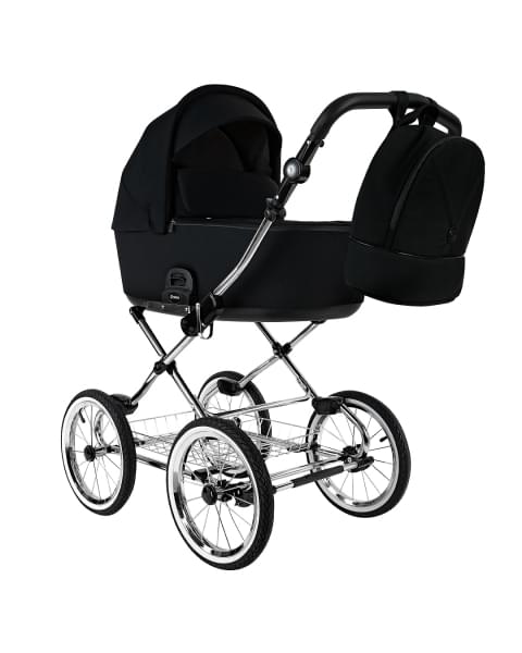 Коляска 2 в 1 Roan Bass Next Classic 2.0 / колеса d14, Caviar Black