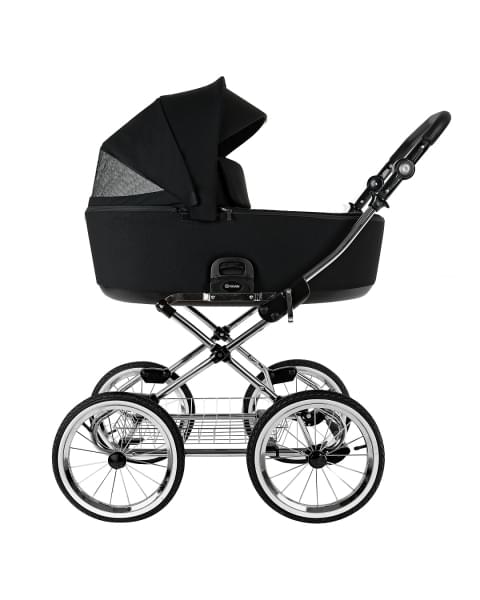Коляска 2 в 1 Roan Bass Next Classic 2.0 / колеса d14, Caviar Black