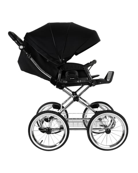 Коляска 2 в 1 Roan Bass Next Classic 2.0 / колеса d14, Caviar Black