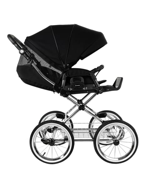 Коляска 2 в 1 Roan Bass Next Classic 2.0 / колеса d14, Caviar Black