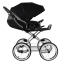 Коляска 2 в 1 Roan Bass Next Classic 2.0 / колеса d14, Caviar Black