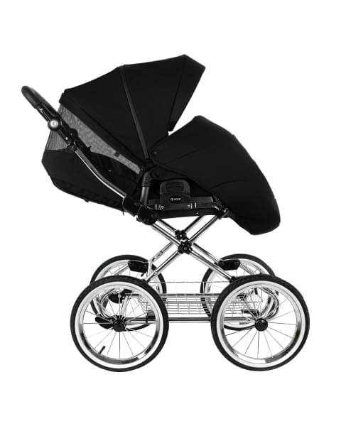 Коляска 2 в 1 Roan Bass Next Classic 2.0 / колеса d14, Caviar Black