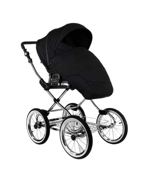 Коляска 2 в 1 Roan Bass Next Classic 2.0 / колеса d14, Caviar Black