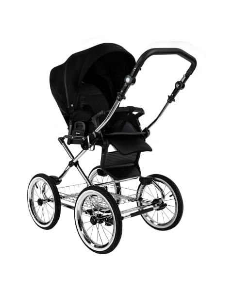 Коляска 2 в 1 Roan Bass Next Classic 2.0 / колеса d14, Caviar Black
