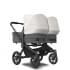 Коляска 2 в 1 Bugaboo Donkey 5 Twin Grey Melange/Misty White шасси Black