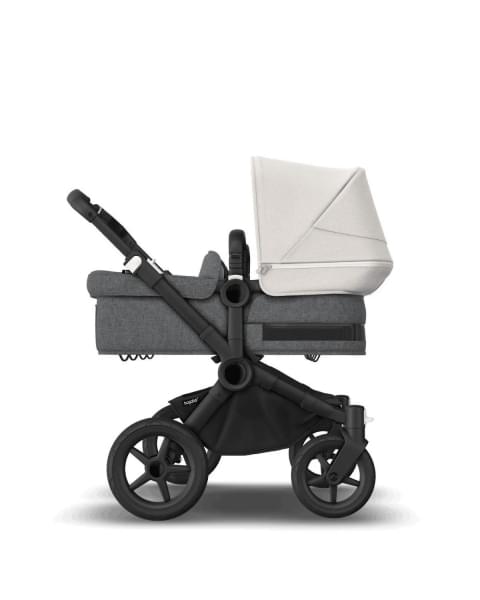 Коляска 2 в 1 Bugaboo Donkey 5 Twin Grey Melange/Misty White шасси Black
