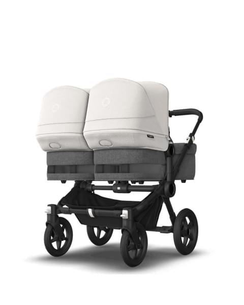 Коляска 2 в 1 Bugaboo Donkey 5 Twin Grey Melange/Misty White шасси Black