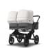 Коляска 2 в 1 Bugaboo Donkey 5 Twin Grey Melange/Misty White шасси Black