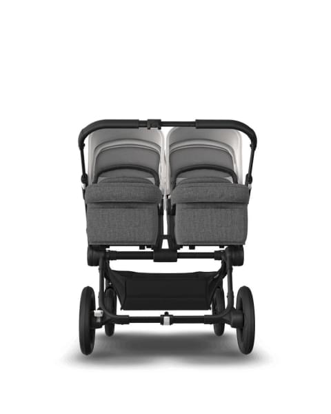 Коляска 2 в 1 Bugaboo Donkey 5 Twin Grey Melange/Misty White шасси Black