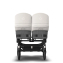 Коляска 2 в 1 Bugaboo Donkey 5 Twin Grey Melange/Misty White шасси Black