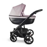 Детская коляска Bexa Ideal Eco 2 в 1 IE07 черный+пудра кожа