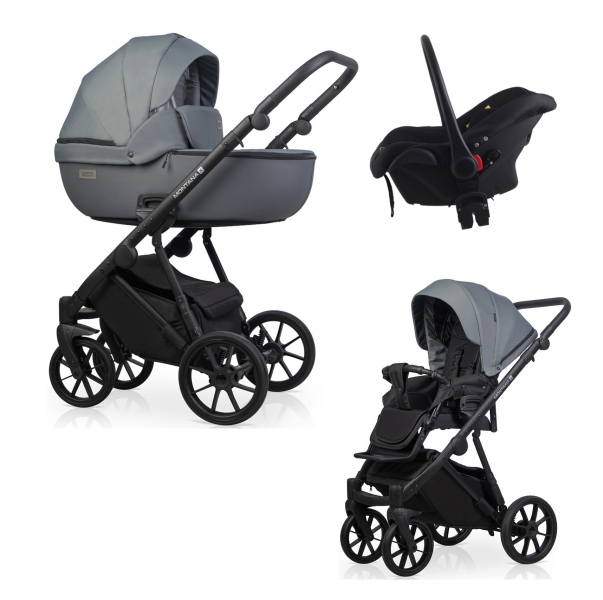 Коляска детская 3 в 1 Riko Basic Montana X Plus 45 Grey