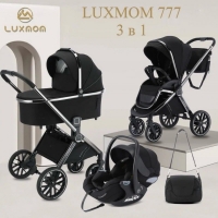 Коляска детская Luxmom 777 Fantis 3 в 1 черный