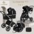 Коляска детская Luxmom 777 Fantis 3 в 1 черный