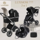 Коляска детская Luxmom 777 Fantis 3 в 1 черный 2025
