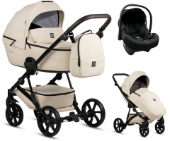 Коляска 3 в 1 Tutis Viva 5+ Leather, Vanilla (086)