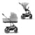 Коляска 2 в 1 Cybex Balios S Lux BLK 2025, Stone Grey с дождевиком