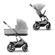 Коляска 2 в 1 Cybex Balios S Lux BLK 2025, Stone Grey с дождевиком
