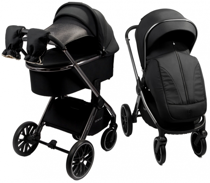 Детская коляска AmaroBaby Genius 2 в 1 черный