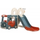 Игровой комплекс с горкой UNIX Kids Bus 171 см Red