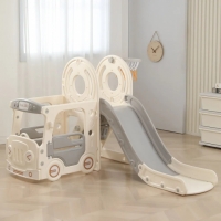 Игровой комплекс с горкой UNIX Kids Bus 171 см Grey