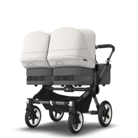 Коляска 2 в 1 Bugaboo Donkey 5 Twin шасси Graphite Grey Melange/Misty White