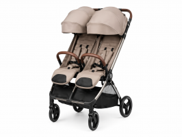 Детская прогулочная коляска для двойни Carrello Link CRL-6533 Island Beige