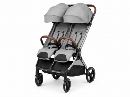 Детская прогулочная коляска для двойни Carrello Link CRL-6533 Cliff Grey