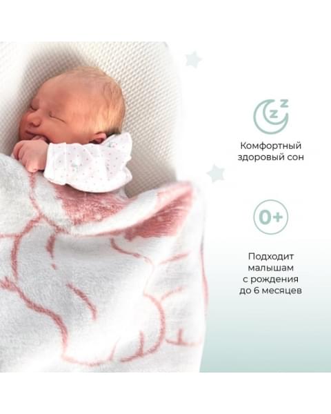 Кокон матрасик Celestial белый с эффектом памяти и защитным чехлом