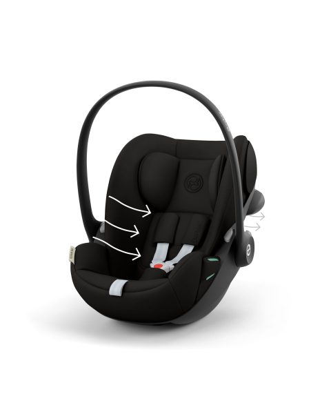 Коляска 3 в 1 Cybex Priam V Matt Black Style Off White + Cloud G3 Magic Black