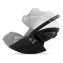 Коляска 3 в 1 Cybex Priam V Matt Black Style Off White + Cloud G3 Stone Grey Plus