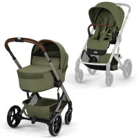 Коляска 2 в 1 Cybex Balios S Lux TPE + FoldCC 2026, Moss Green с дождевиками