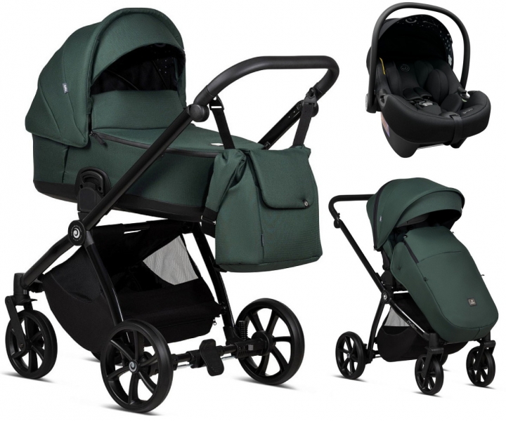 Коляска 3 в 1 Tutis Mio 3+ Essential, Pacific Green (240)
