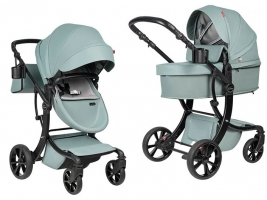 Детская коляска трансформер Farfello Aimile PRO Aquagreen A5-5