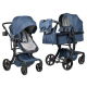 Коляска 2 в 1 трансформер Aimile Original New Black Темно-синий / Navy Blue NDB-2