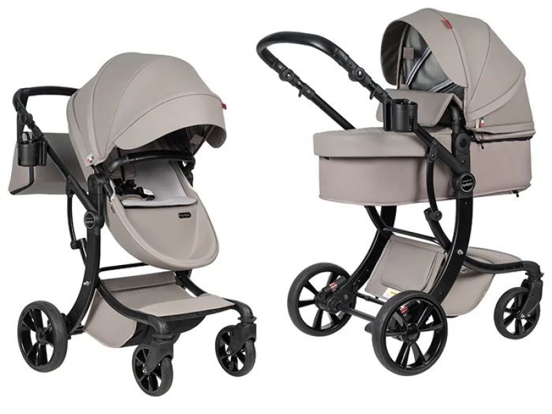 Детская коляска трансформер Farfello Aimile PRO A5-4 латте