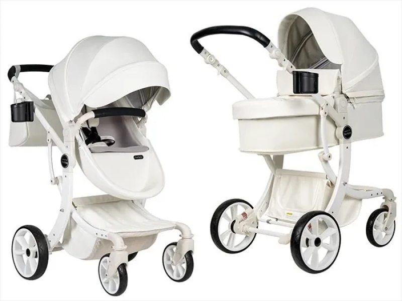Детская коляска трансформер Farfello Aimile PRO A5-2 белый