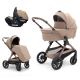 Коляска Agex Prima Pro 3 в 1 с автокреслом Luxmom 777 Dune (Бежевый)