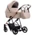 Детская коляска Bebetto Yoddi Premium Class 2 в 1 01 бежевая кожа рама бронза