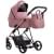Детская коляска Bebetto Yoddi Premium Class 2 в 1 05 розовая кожа рама бронза